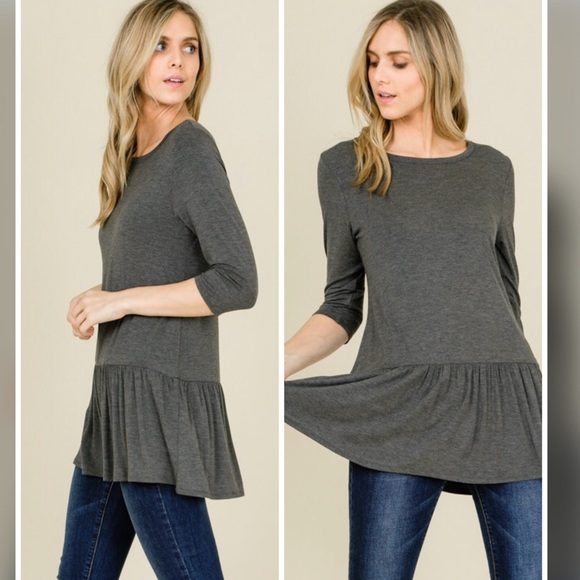 Tops - PLUS SIZE!! ✅ Shallia Round Neck Flowy Top ✅